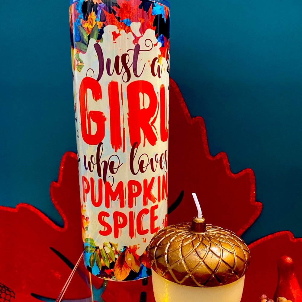 Pumpkin Spice skinny tumbler 20 ounce